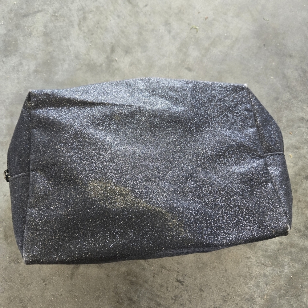 MAC Sparkly Black Cosmetic Bag